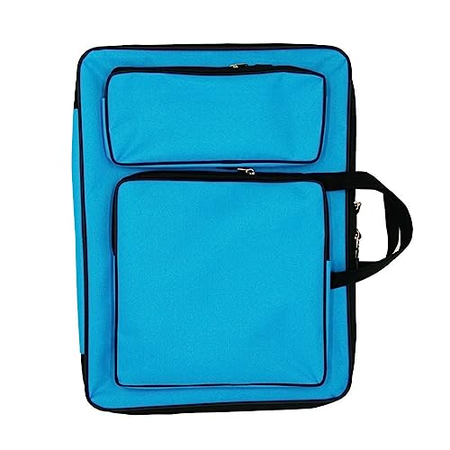 MEELYHOME Wasserabweisende Tragetasche für Studenten, Kunst, Arbeit, Zeichenbrett, Malerei, Skizzenblock, Tasche, himmelblau, 36*49cm