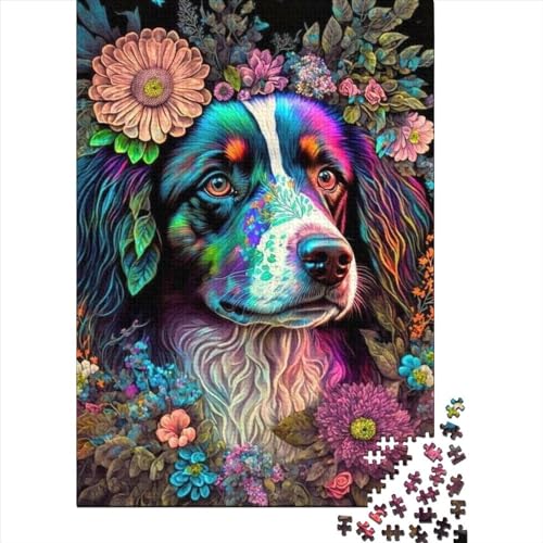 Puzzle für Erwachsene, 1000 Teile, Tier-Fantasie-Hund, Holzpuzzle für Erwachsene, Puzzle-Spielzeug, präzise geschnittenes 1000-teiliges Puzzle (Größe 29,53 x 19,69 Zoll)