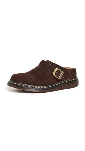 Dr. Martens Isham Pantoletten aus Wildleder, Dunkelbraun, 42 EU