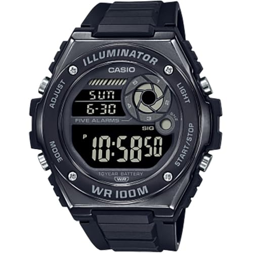 Casio Collection Herrenuhr Digital Schwarz MWD-100HB-1BVEF