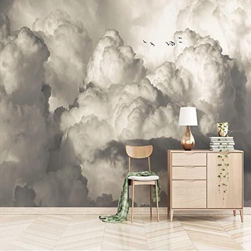 XLMING Vintage Weiße Wolke Fliegender Vogel 3D Tapete Home Dekoration Wohnzimmer Sofa Schlafzimmer Tv Hintergrund Wand-150cm×105cm