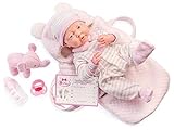 JC TOYS -La Newborn Babypuppe, pastellrosa (18791)