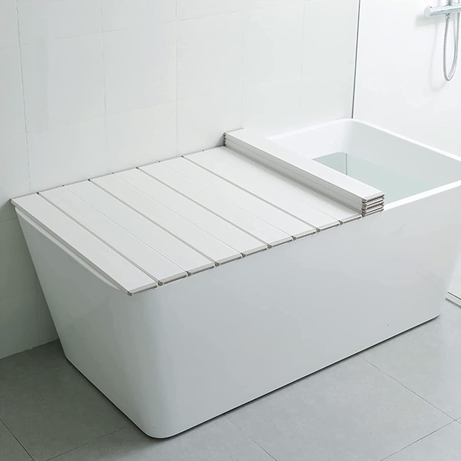 Gvqng Badewannenablage, Faltbare wasserdichte Badewannenabdeckung, Staubdichte Badewannenabdeckung,Isolierte Abdeckung, Badewannenablage FüR Spa, Faltbare Badewannenablage,A,80x135x0.6cm