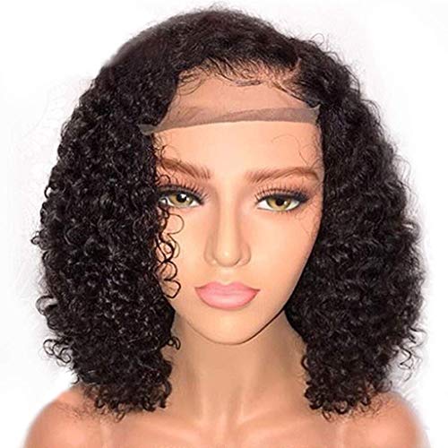 LINLINCD-Haarteile Brasilianische Remy Natürliche Wellenförmige Kurze Bob Lace Front Perücken für Schwarze Frauen Glueless Lace Perücke mit Dem Babyhaar Voll