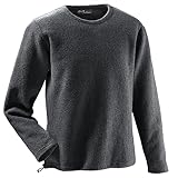 Mufflon Herren Wollpullover Mu- Leon W100 Anthra dunkelgrau - M