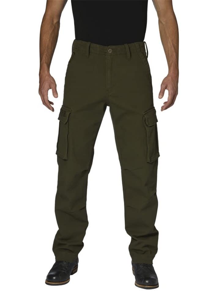 Rokker Cargo Motorrad Textilhose (Oliv,34)