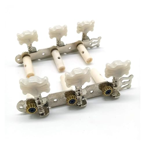 Strings Tuning Pegs Mechaniken Für Gitarre Klassische Gitarre Triple Tuner Gitarre Metall Zubehör Tuner Tuner Set mit 2 Reihen (Color : 5)