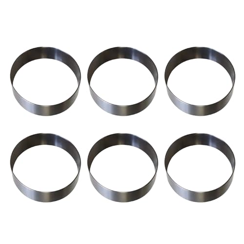 Set Mit 6 Multifunktionalen Ringformen Professionelle Edelstahl Kuchenformringe Für Hobbybäcker Und Köche