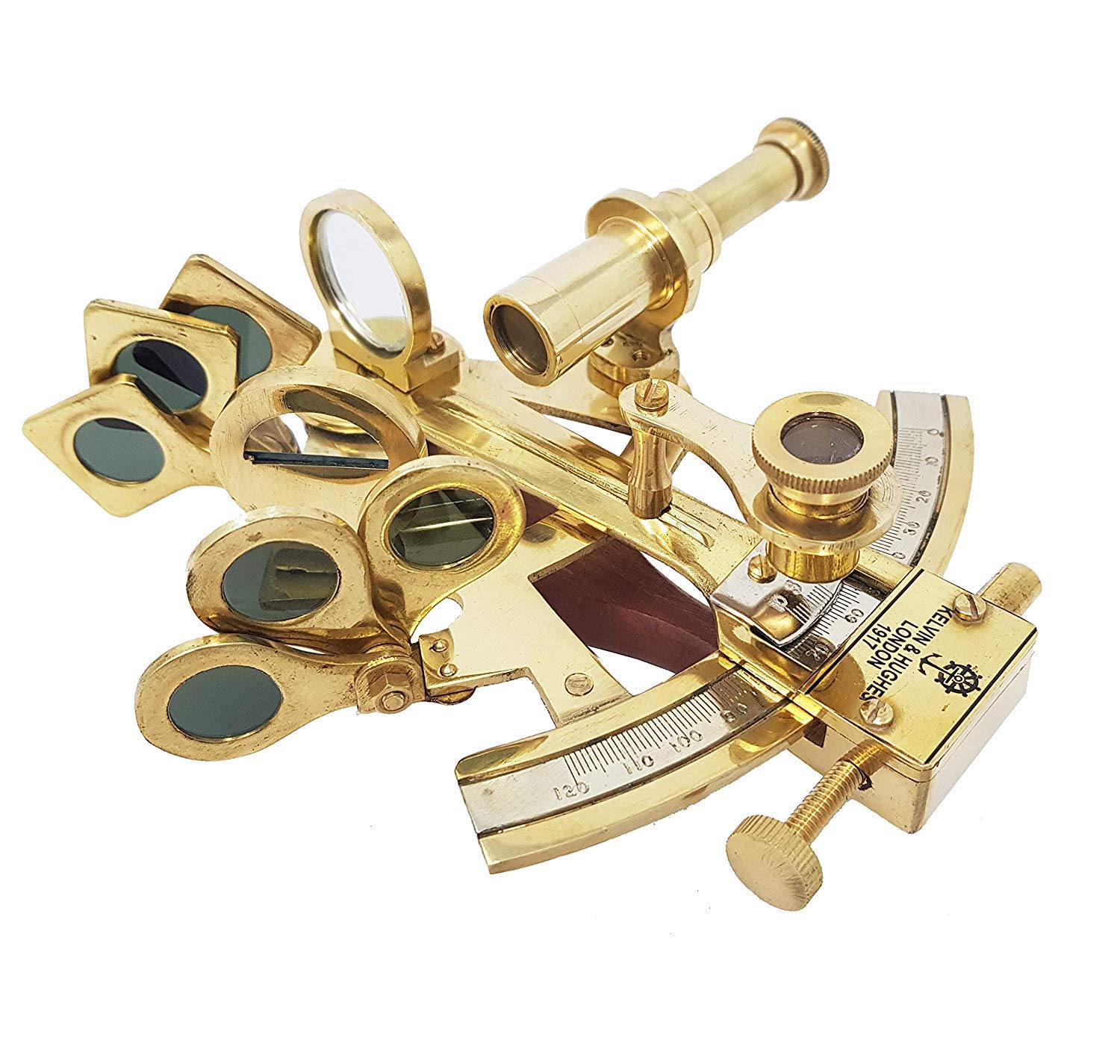 Brass Pocket Sextant London Massives Messing Sextant Marine Geschenk Astrolabium