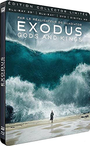 Exodus : Gods and Kings [Combo Blu-ray 3D + Blu-ray + DVD + Digital HD - Édition Collector Limitée boîtier SteelBook]