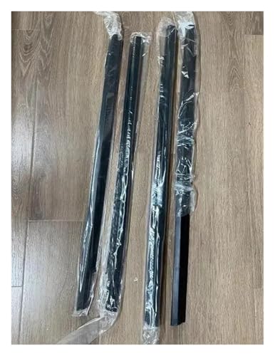 Autotür Dichtungsstreifen 4 Pcs Für Citroen Für Elysee 2014 2015 2016 Außerhalb Schwarz Oder Chrom Fenster Glas Gummi Schützen Dichtung Streifen Fensterdichtungen(Schwarz)