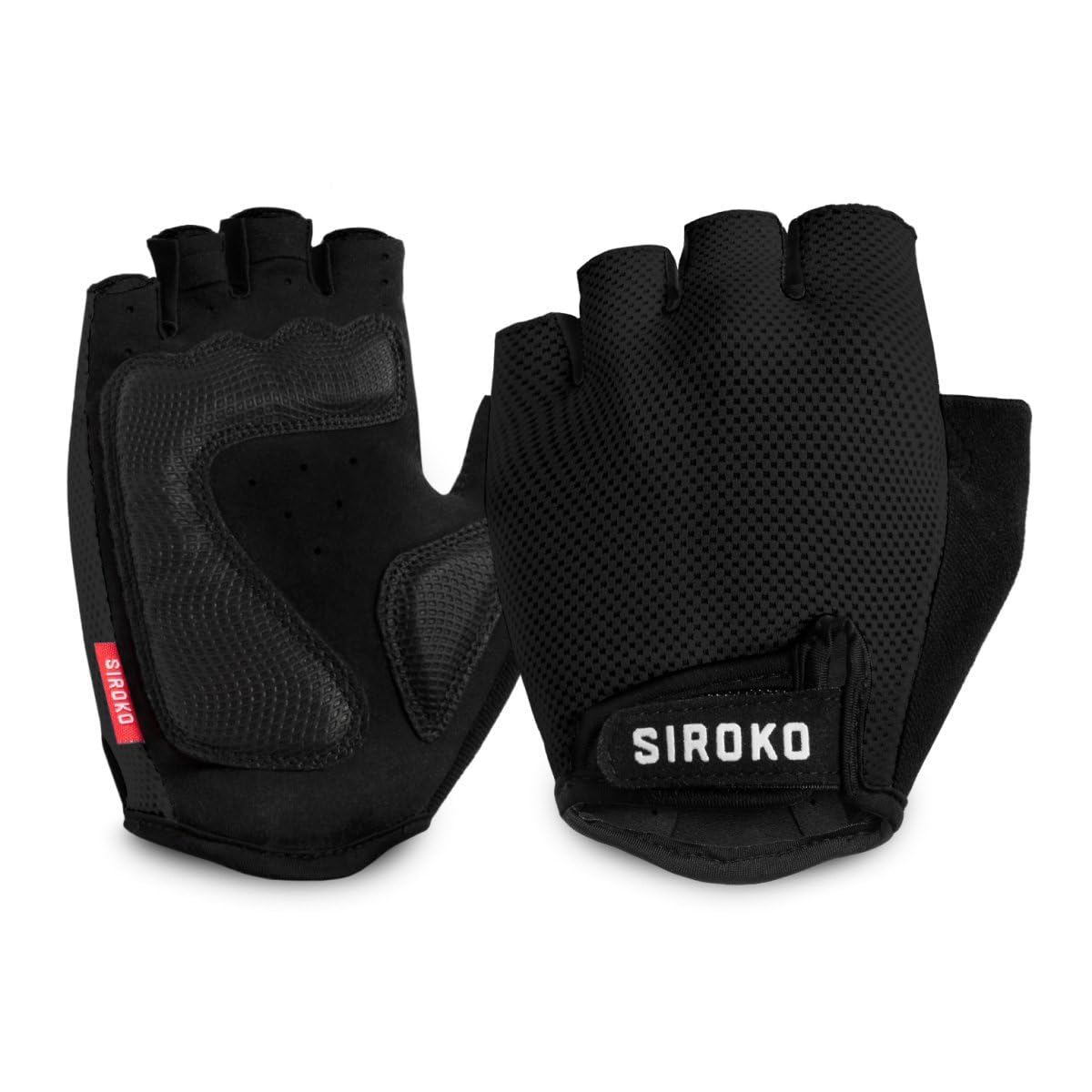 SIROKO - Fahrradhandschuhe Aero Black - M - Schwarz