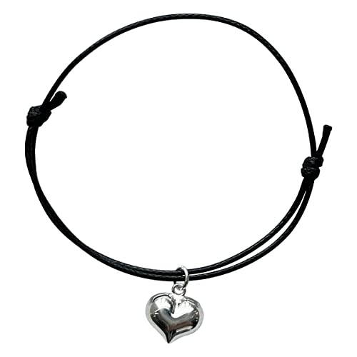 YIHANSS Armband aus 925er Sterlingsilber mit Liebesmünze, Elefanten-Kürbis-Anhänger, Lederarmband, Geburtstagsgeschenk, Verstellbarer Damenschmuck (Farbe: Liebesanhänger)