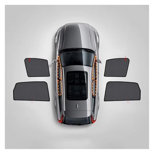 Sonnenschutz Für Subaru Für XV GT Für Crosstrek 2017-2022 Magnetischer Lichtdichter Sonnenschutz Vorne Hinten Seitenfenster Windschutzscheibenvorhang Auto Sonnenschutz(4pcs)