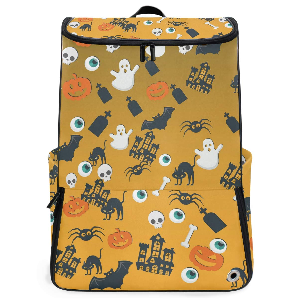 Fantasio Laptop-Rucksack für unterwegs, für Halloween, robust, für Schule und Schule, für Outdoor, Camping, passend für bis zu Notebook