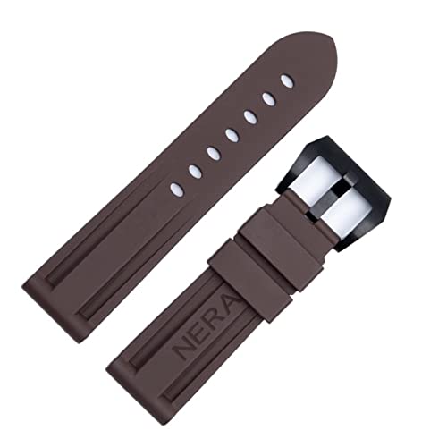 OPKDE Uhrenarmband aus Fluorkautschuk, 22 mm, 24 mm, für Panerai-Uhrenarmband, 22 mm, Achat