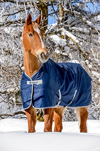 Bucas Freedom Turnout Pony Light - Navy/Silver, Groesse:105