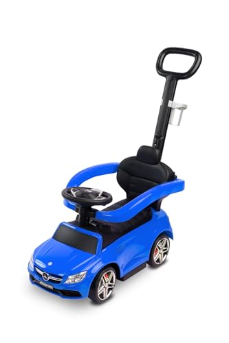 Toyz Mercedes AMG C63 Rider Einzigartiger, von Mercedes lizenzierter Forwarder - Lenkrad mit Melodien und Hupe, Getränkehalter - Forwarder für Kinder von 12 bis 36 Monaten bis zu 25 kg - Blau