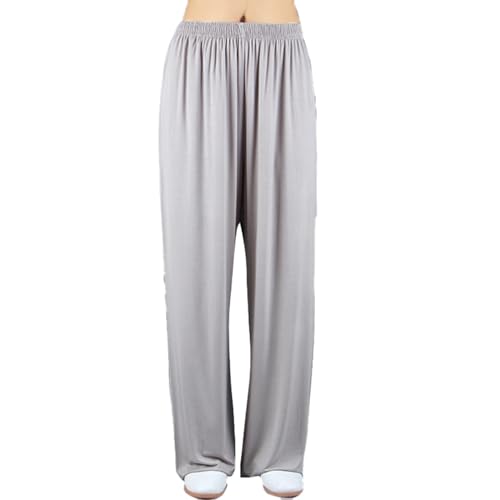 LYZXYZAI Kampfsport Taiji Trainingshose Damen Jogginghose Sporthose Tai Chi Kung Fu Qigong Shaolin Weite Beine Knickerbocker Für Yoga Tanz Fitness Laufen Joggen Freizeit,005,M