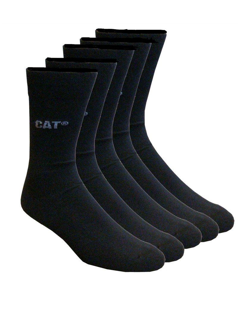 Caterpillar CAT Herren Businesssocken wahlweise 5|10|15|20 Paar, in 39-42/43-46, in Schwarz und/oder Bunt-Mix, große Farb- und Mengenauswahl, Socken (43-46, 15 Paar Schwarz)