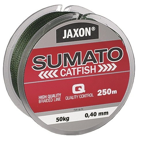 Jaxon Geflochtene Schnur SUMATO Catfish Wels Wallerschnur Braided Line 250m (0,09€/m) (0,40mm/Tragkraft 50kg)