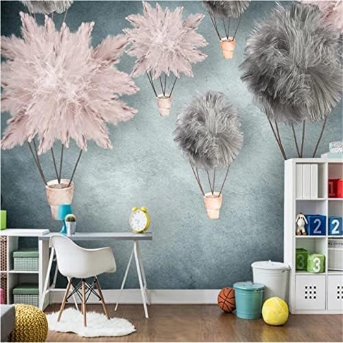 XLMING Blume Kinderzimmer Küche Esszimmer Arbeitszimmer Wohnzimmer TV Hintergrund Wand 3D Tapete-300cm×210cm