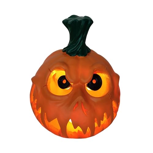 Aurgiarme Totenkopf Kürbis Form Ornament Halloween Party Requisiten für drinnen und draußen Realistische Kürbisse Spielzeug für Halloween