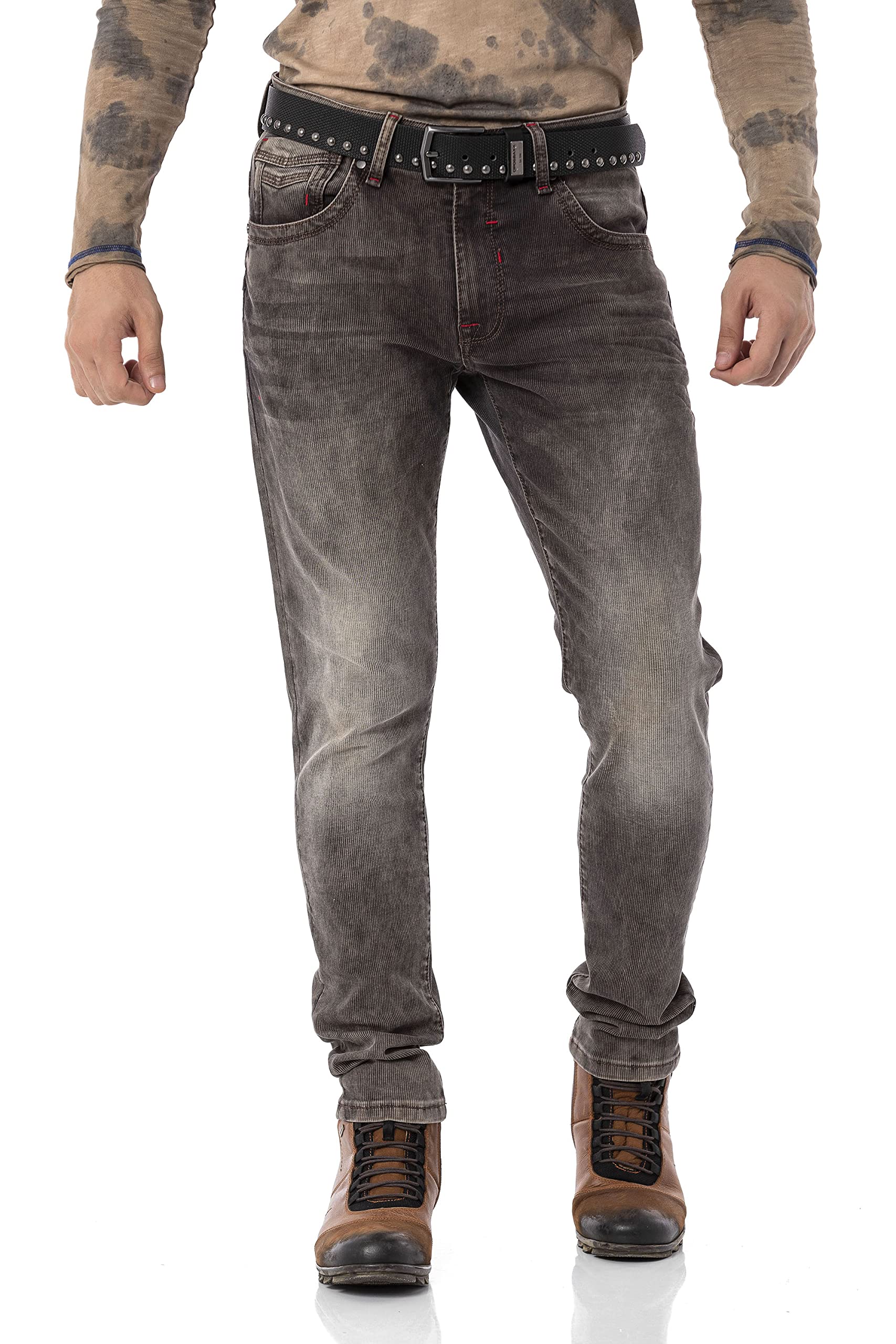 Cipo & Baxx Herren Jeanshose Pants Denim CD811 Braun W33 L34