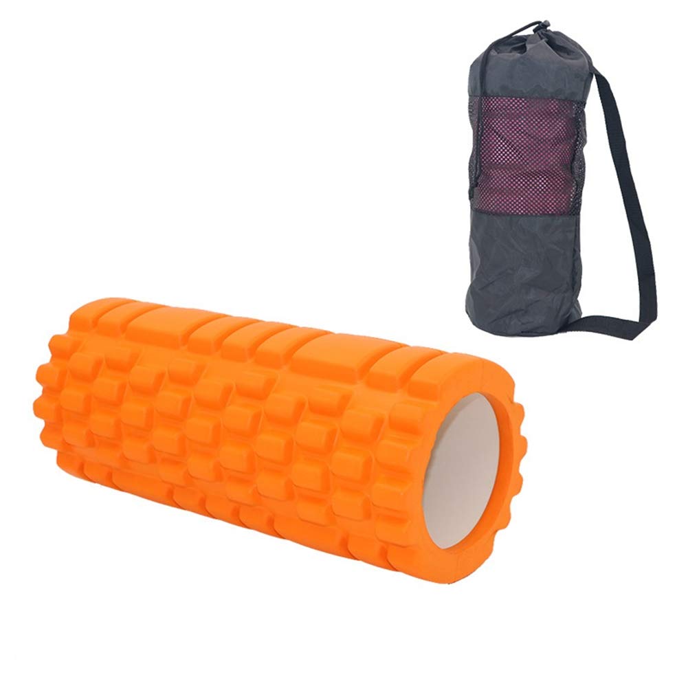 Faszienroller Rolle Für Rücken Große Schaumstoffrolle Trigger Point Foam Roller Schaumstoffrolle für tiefe Gewebemuskelmassage orange,set2