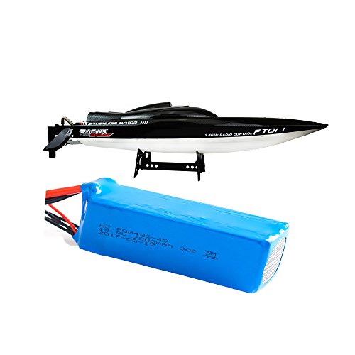 SOWOFA Verbesserte hohe Kapazität 14.8V 2800mAh Ersatz Lipo Batterie für Feilun FT011 FT010 Fernbedienung Racing High Speed Brushless Boot Ersatzteile Universal