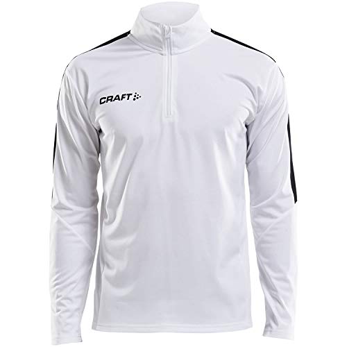 Craft Herren Trainingstop Progress Halfzip LS Tee 1905611 White/Black M