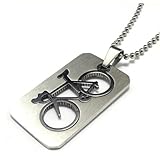 Belachick Retro Halskette Ketten Schmuck Herren Frauen Anhänger Necklace Fahrrad-Anhänger-Halskette, Einzigartige kette, Sport-Halskette