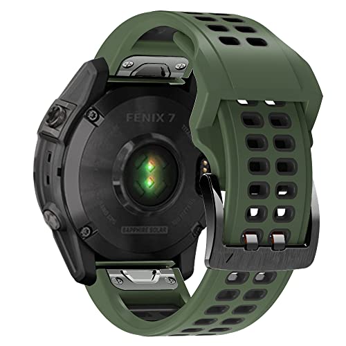 BANDKIT Smartwatch-Silikon-Armbänder für Garmin Fenix 7X 7 6X 6 5X 5 3HR Descent G1 COROS VERTIX 2 Schnellverschluss Easyfit Band Band, For Fenix1 2 3 3HR Mk1, Achat