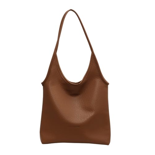 HIOPOIUYT Stilvolle und vielseitige Umhängetasche für den täglichen Gebrauch, große Kapazität, PU-Handtasche, Sling-Tasche, khaki