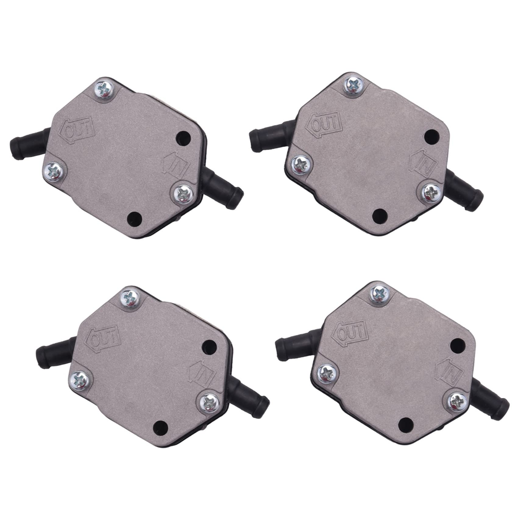 Kiudduy 4 Pack Kraftstoff Pumpe für V4 V6 115 PS 130 PS 150 PS 175 PS 200 PS 225 PS 250 PS 300 PS Außenborder 2-Takt 6E5-24410-00 18-7349