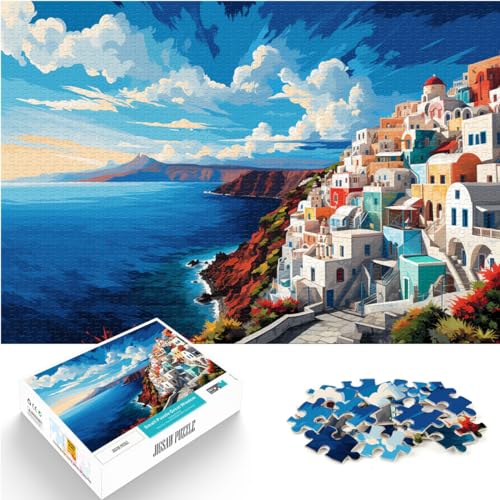 Puzzle, Geschenke, Spielzeug, Farbe: Griechische Simos, 1000 Teile, Holzpuzzle, Spaß für Aktivitäten zu Hause, Geburtstagsgeschenk, Reisegeschenke, 1000 Teile (50 x 75 cm)