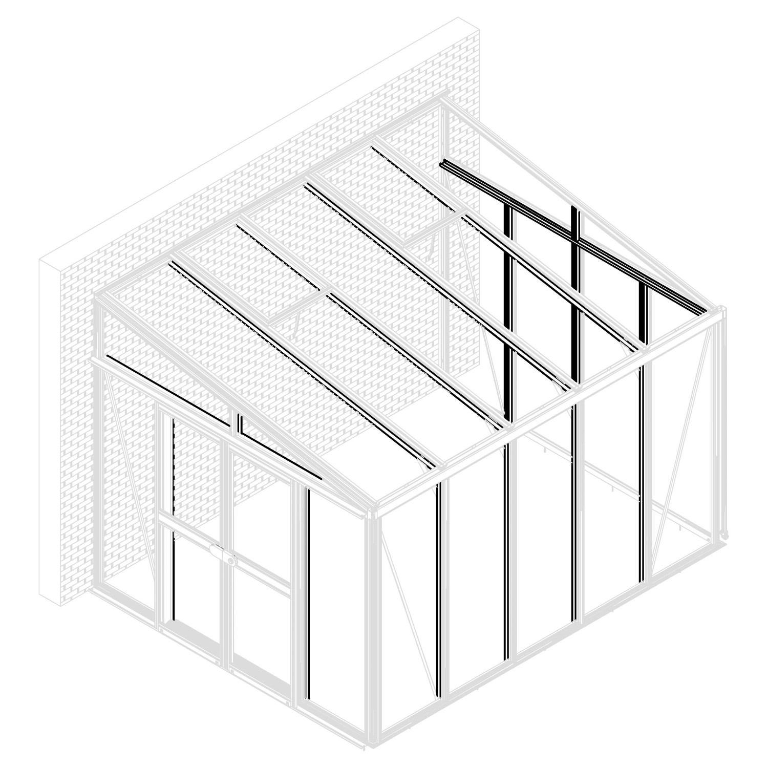 Vitavia Pavillon-Nachrüstsatz Helena 8600 Weiß