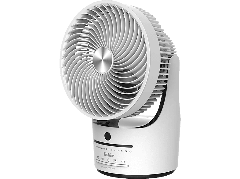 FAKIR prestige TVC 360 Tischventilator Weiß/Schwarz (45 Watt)