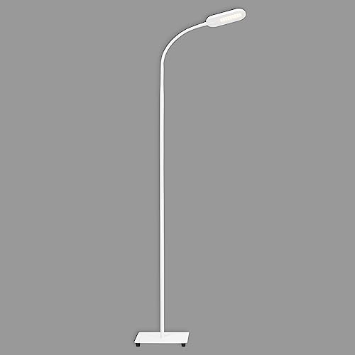 Briloner Leuchten - LED Stehleuchte, Stehlampe dimmbar, Farbtemperatursteuerung, 8 Watt, 600 Lumen, Weiß