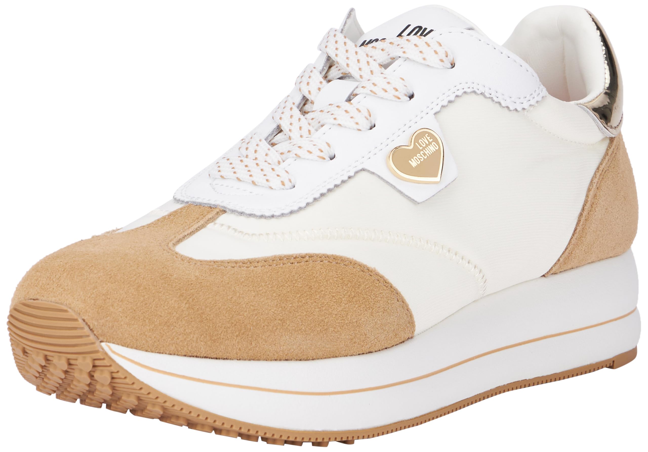 Love Moschino Damen Ja15234g1lil510a Sneaker, Weiß, 39 EU