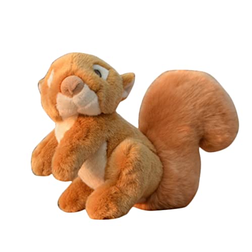 DANAIM 12-Zoll-Eichhörnchen-Plüschtier, Simulation Weiches Gelbes Streifenhörnchen, Gefüllte Anima, Niedliche Wilde Tierpuppen, Geschenke for Kinder, Geburtstag, Weihnachten