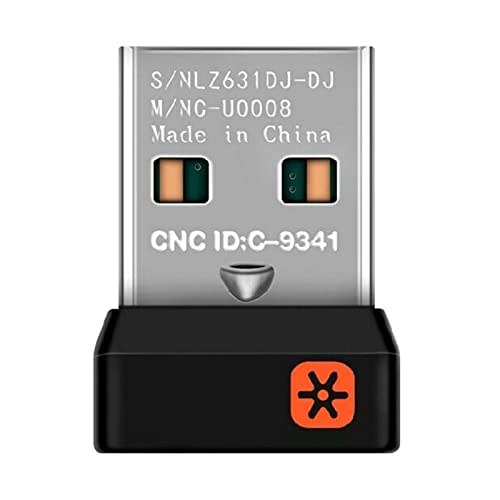 Oadnijuie Für USB-Unifying-Empfänger, 2,4 GHz, USB-Stecker für und Tastatur, USB-Adapter für Tastatur