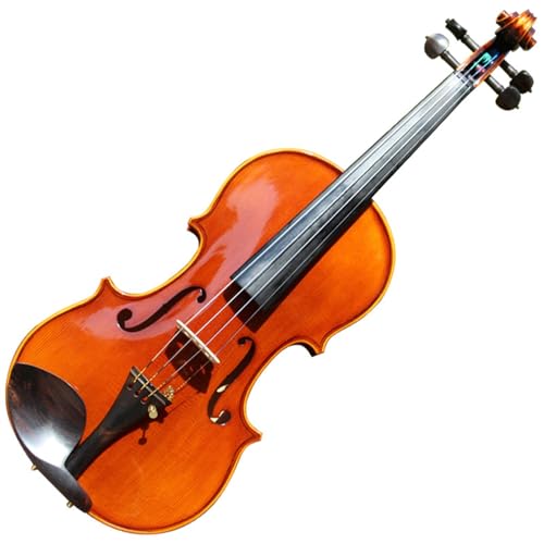 Geige Solo-Violine, handgefertigte Violine, rein handgefertigt, Tigermuster, für Erwachsene (Color : 3/4)