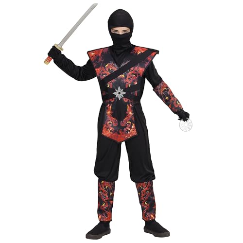 Widmann 05638 Kinderkostüm Ninja, 158 cm