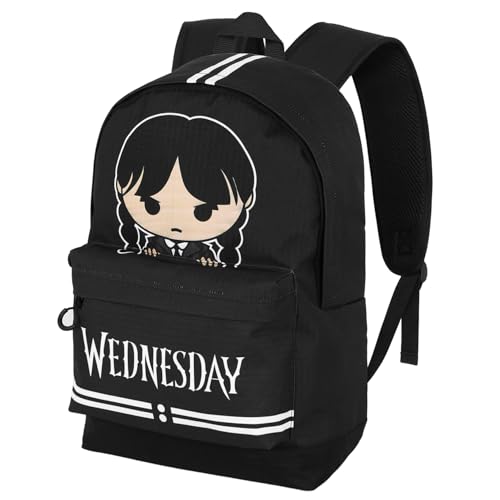 Wednesday Cute-Fan HS Rucksack 2.2, Grau, 31 x 44 cm, Kapazität 24 L