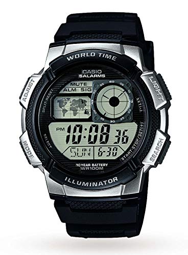 Casio Herren Uhr Digital mit Resinarmband AE-1000W-1A2VEF