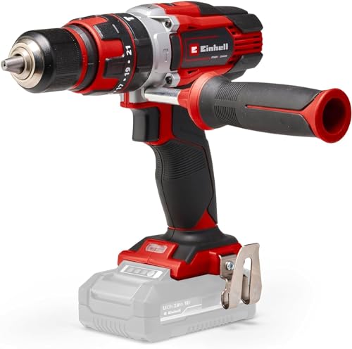 Einhell Akku-Schlagbohrschrauber TE-CD 18/48 Li-i Kit Power X-Change (Li-Ion, 18 V, 48 Nm, 10 mm Bohrleistung in Beton, inkludierte Schlagbohrfunktion, inkl. 2x 2,0 Ah Akkus + Ladegerät, Koffer)