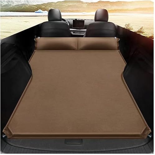 JHYGBKYHGG Auto aufblasbare Matratze für Lexus HS250H 2009-2012, Tragbares aufblasbares Bett Camping Luftmatratze Reisematte Kofferraum Luftbett Kissen,C/Brown