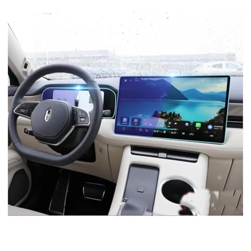 Navigations-Displayschutz Für AITO Für M5 Für AITO M7 AITO Für M5 EV 2022 2023 LCD-Autoradio GPS-Navigation Gehärtetes Glas Und TPU-Armaturenbrett-Bildschirmschutzfolie Navigation Schutzfolie(Dashboar