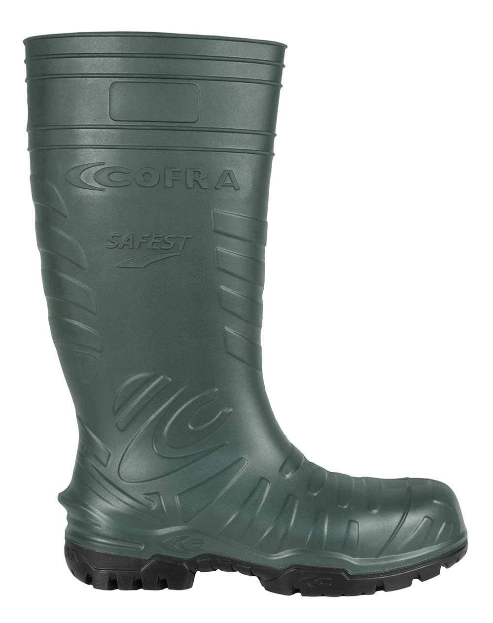 Cofra 00060-000.W45 SAFEST D.GREEN S5 CI SRC Sicherheitsstiefel, Grün/Schwarz, Größe 45